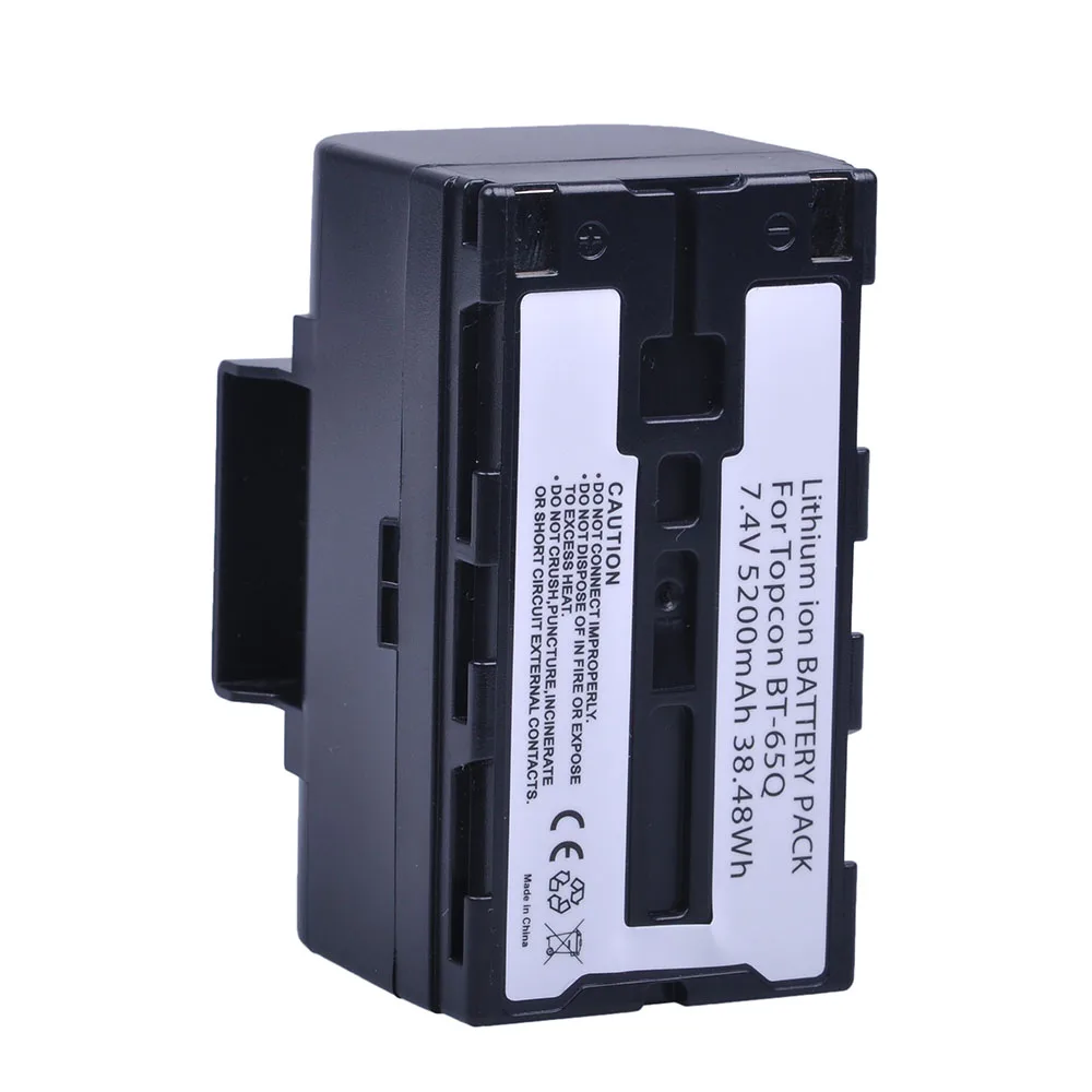 Batmax 5200mAh BT-65Q Bateria BT 65Q Battery for Topcon GTS 900 for Top FC-200 FC-2200 FC-2500 GTS-750/720,BC-30D Total Station