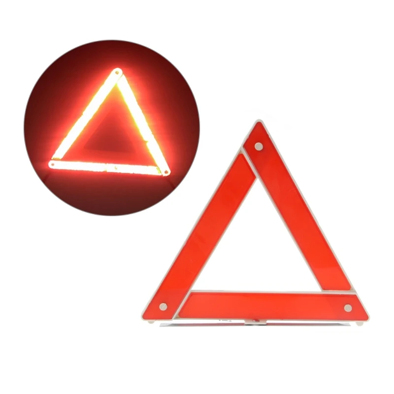 Car Truck Emergency Breakdown Reflective Safety Hazard Red Warning Sign