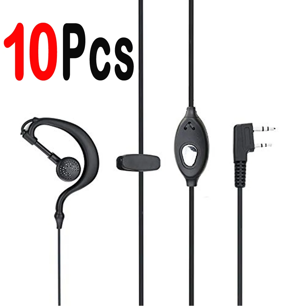 

10pcs earphone phoearpiece baofeng uv-5r headsets Walkie Talkie for uv 5r UV-B5 BF-888S for Wouxun TYT HAM CB Radio Accessories