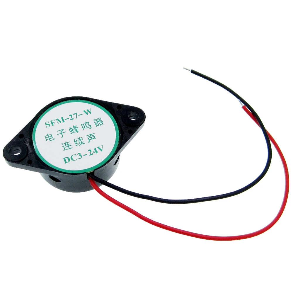 10PCS Decibel SFM-27 DC3-24V ต่อเนื่องเสียง Active Buzzer Buzzer 12V