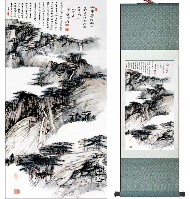 

ZhangDaqian landscape painting Chinese art Painting Home Office Decoration Chinese painting 2015012212Printed painting