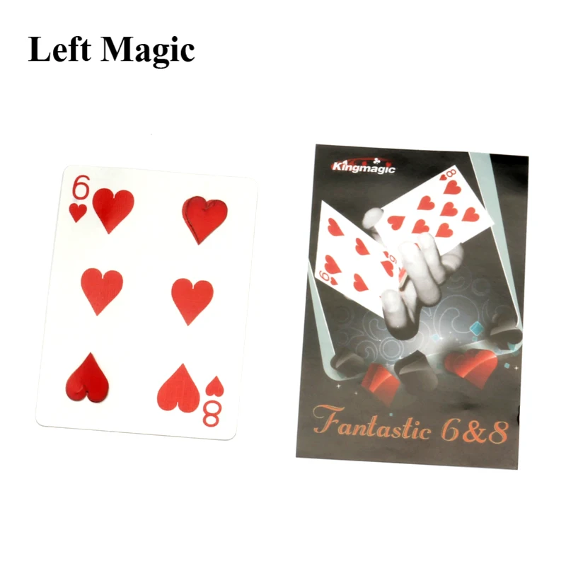 Fantastic 6 & 8 Moving Point - Card Magic Tricks  Magician Gimmick Close Up Magic Props Card Professional Mentalism Comedy