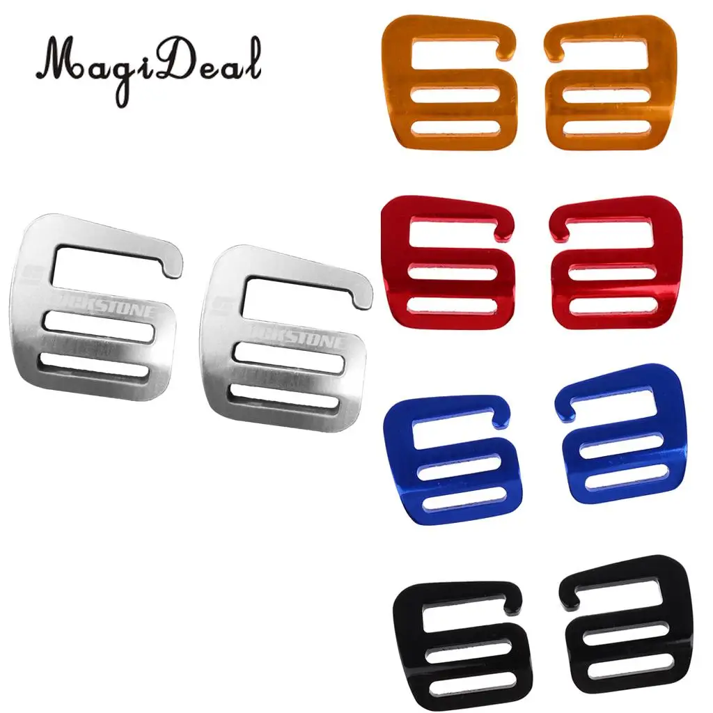 MagiDeal 10 Pieces 1 inch G Hook Webbing Buckle for Backpack Strap Webbing 25mm