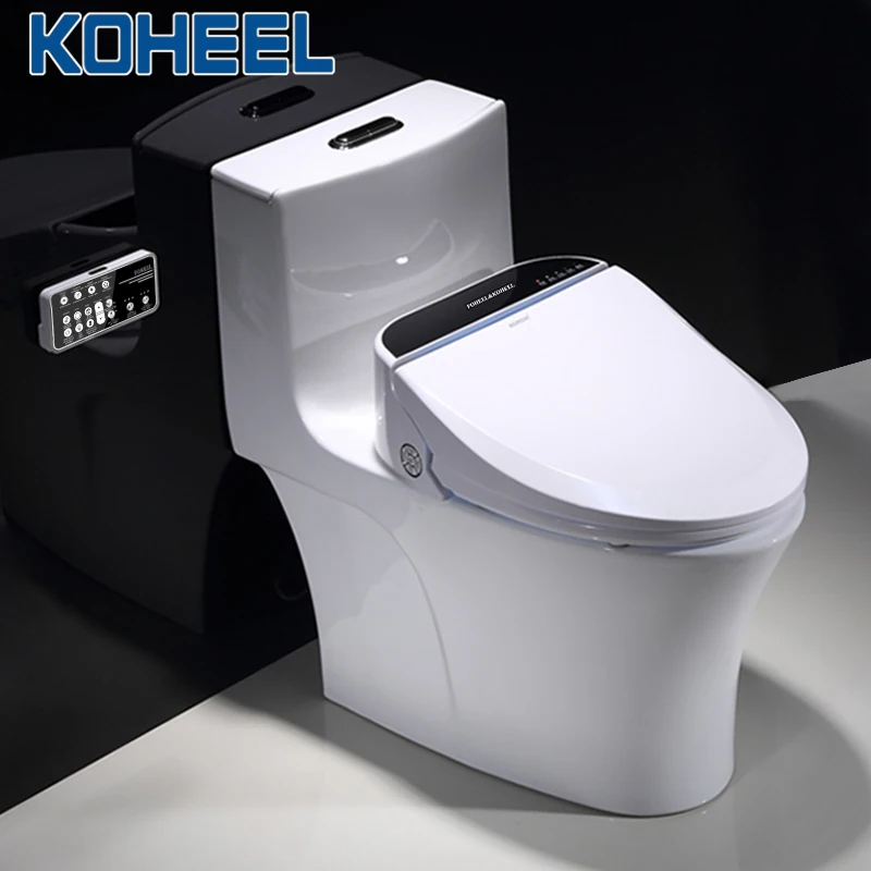Imagem -06 - Koheel-capa Inteligente para Assento do Vaso Sanitário Luz Led Aquecimento Bidê Assento Banheiro Tampa Inteligente