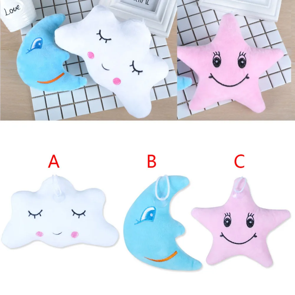 2018 Stars and Moon Dolls Pendant Cute Flaky Clouds Emoticon Pillow Cloth Lady Pillow Cloth Doll G0020