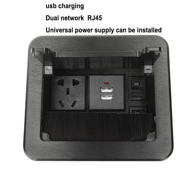 Tabletop Socket /hidden/USB Charging Network RJ45 Information Outlet /Office Conference Room High-grade Desktop Socket S-M1