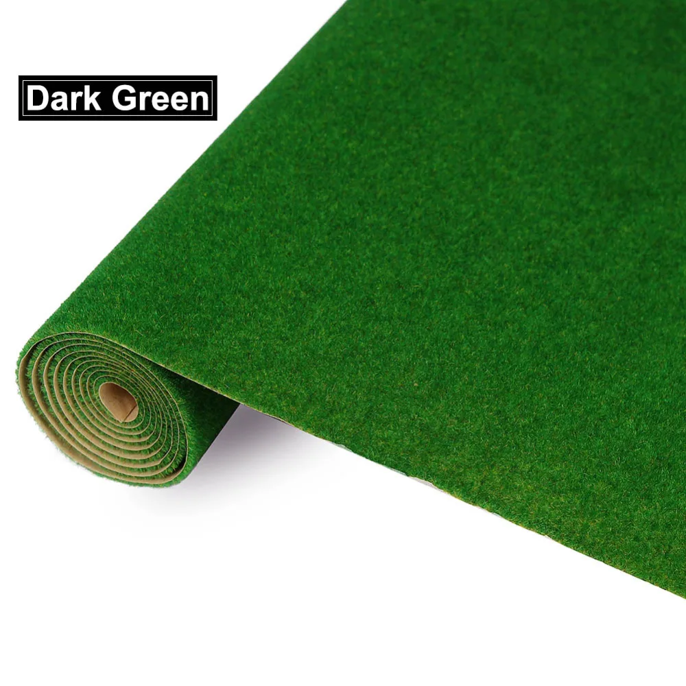 Evemodel 0.4mX1m Grass Mat Model Green Artificial Lawns Turf Carpets for Architectural Model Scenery Train Layout HO O N scale