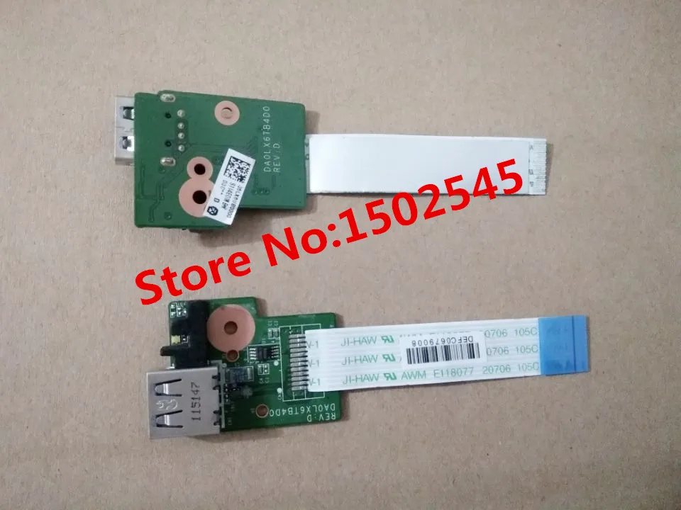 genuine original laptop USB interface board for HP DV6-3000 USB board USB interface board DA0LX6TB4D0