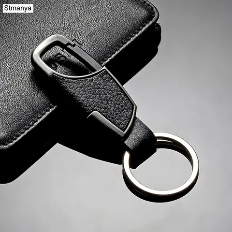 Leather Car Keychain for Men and Women Stmanya