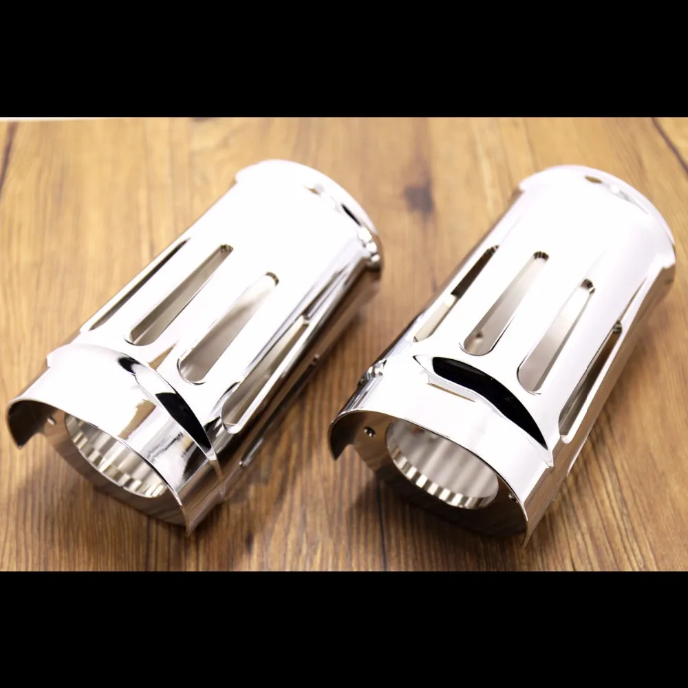 Juego de botas de horquilla cromadas de corte superficial, cascabeles de vaca deslizantes 4 para HARLEY TOURING STREET GLIDE 2014 2015 2016 2017 2018 2019 2020 2021 2022