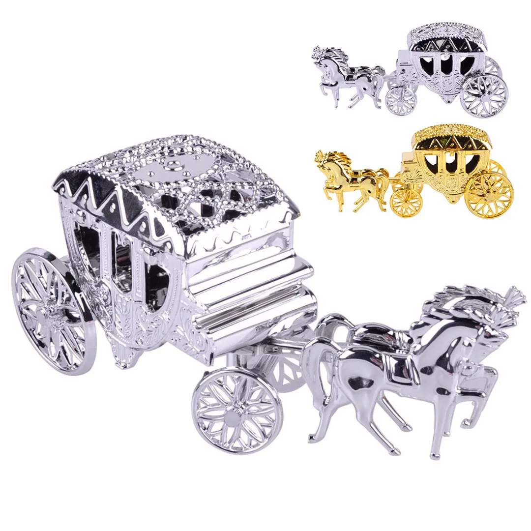 2018 New Carriage Sweet Candy Box Case Chocolate Gift Birthday Wedding Party Decoration