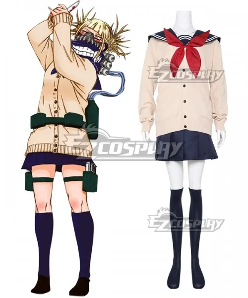 

My Hero Academia Himiko Toga Navy Sailor School Uniform Cosplay Costume E001