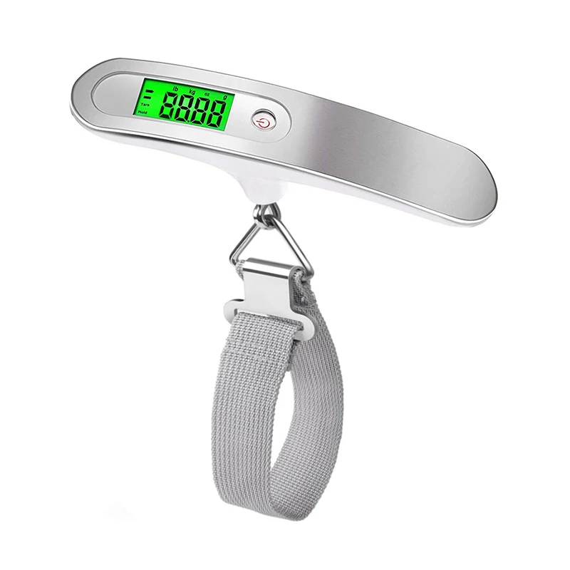 Imagem -03 - Escala de Bagagem Digital Portátil Balança Eletrônica de Peso Steelyard Hook Scale Travel Suitcase Hanging Scale 50kg x 10g