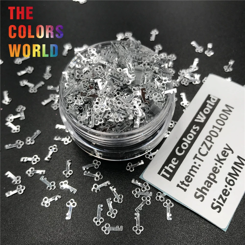 Scissors and Key Shape Sequins Nails Glitter Nail Art Decoration Body Art Face Paint Makeup Tumblers Craft Accessoires Festival