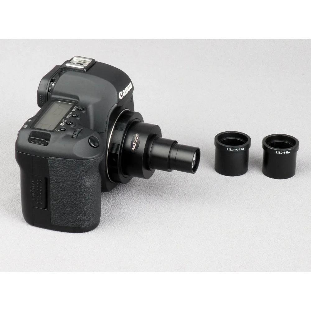 AmScope CA-CAN-NIK-SLR Canon and Nikon SLR/DSLR Camera Adapter for Microscopes