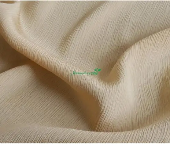 

Heavy silk bark crepe Silk bark crepe de Chine 19 mm custom-made silk fabrics feel good