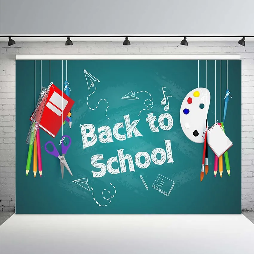 

Photography Backdrop Back To School Chalkboard Children Education Photo Background Photo Shoot Studio Photocall Photobooth