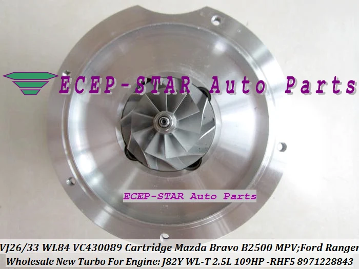 

RHF5 VJ26 VJ33 WL84 VC430089 Turbo CHRA Cartridge Turbocharger Core For FORD Ranger For MAZDA Bravo B2500 MPV J82Y WL-T 2.5L