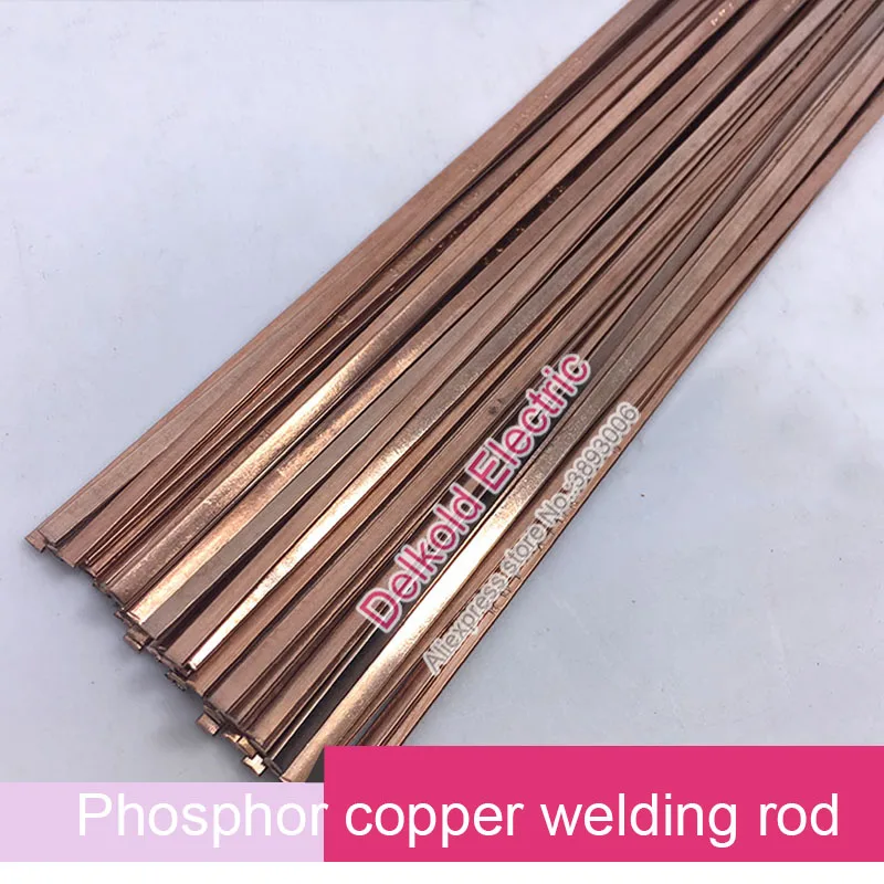 1.4X3.2X500mm flat silver electrode low temperature phosphor copper welding rod BCu93P