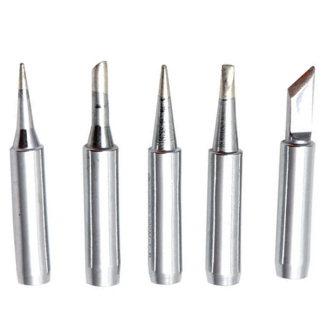 5pcs/set 900M-T Metal Solder Screwdriver Iron Tips for _Hakko Soldering Rework Tool DIY