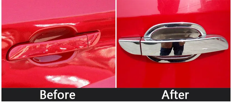 For Chery Very Celer Accessories Chrome Door Handle Fulwin 2 Storm Bonus ZAZ Forza MVM 315 Sedan Hatchback Stickers Car Styling