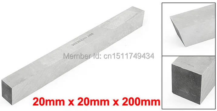 

HSS 20mm x 20mm x 200mm Square Lathe Tool Bit Boring Bar Fly Cutter