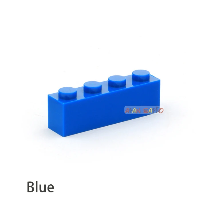 50 stücke DIY Bausteine dicke 1x4 16 Farbe Assemblage Pädagogisches kinder Spielzeug für kinder Größe Kompatibel mit 3010