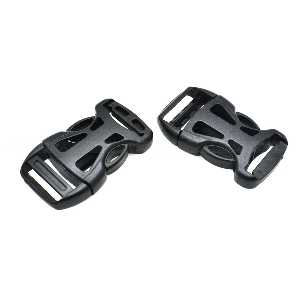 Plastic Belt Buckle Mask Detach Buckle For Backpack Straps Safety Vests Outdoor Buckle Webbing Size 20mm 25mm 32mm Black