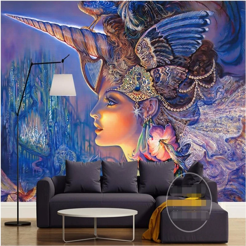 beibehang custom photo wall mural 3d wallpaper-3D flooring HD Fairytopia color art modern beauty 3d large wall paper home decor