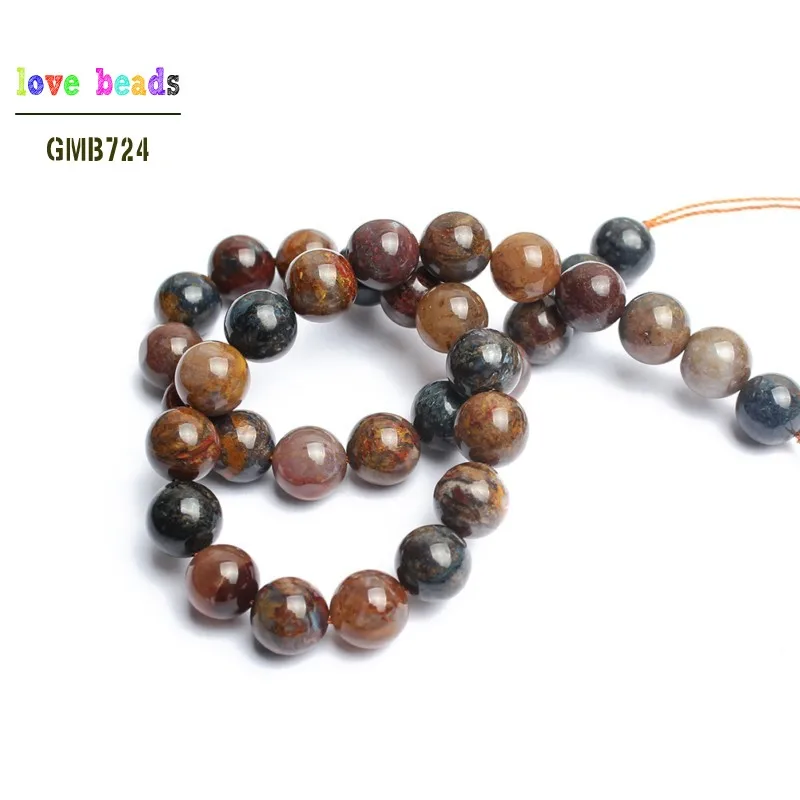 Natural Stone Beads Pietersite Stone Round Loose Beads for Jewelry Making 15inche/strand Diy Bracelet Necklace
