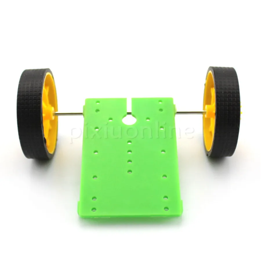 2pcs/pack J372 40*60mm Green Plastic Baseboard Multi Holes Model Car Chassis Technology Making Free Shipping Russia