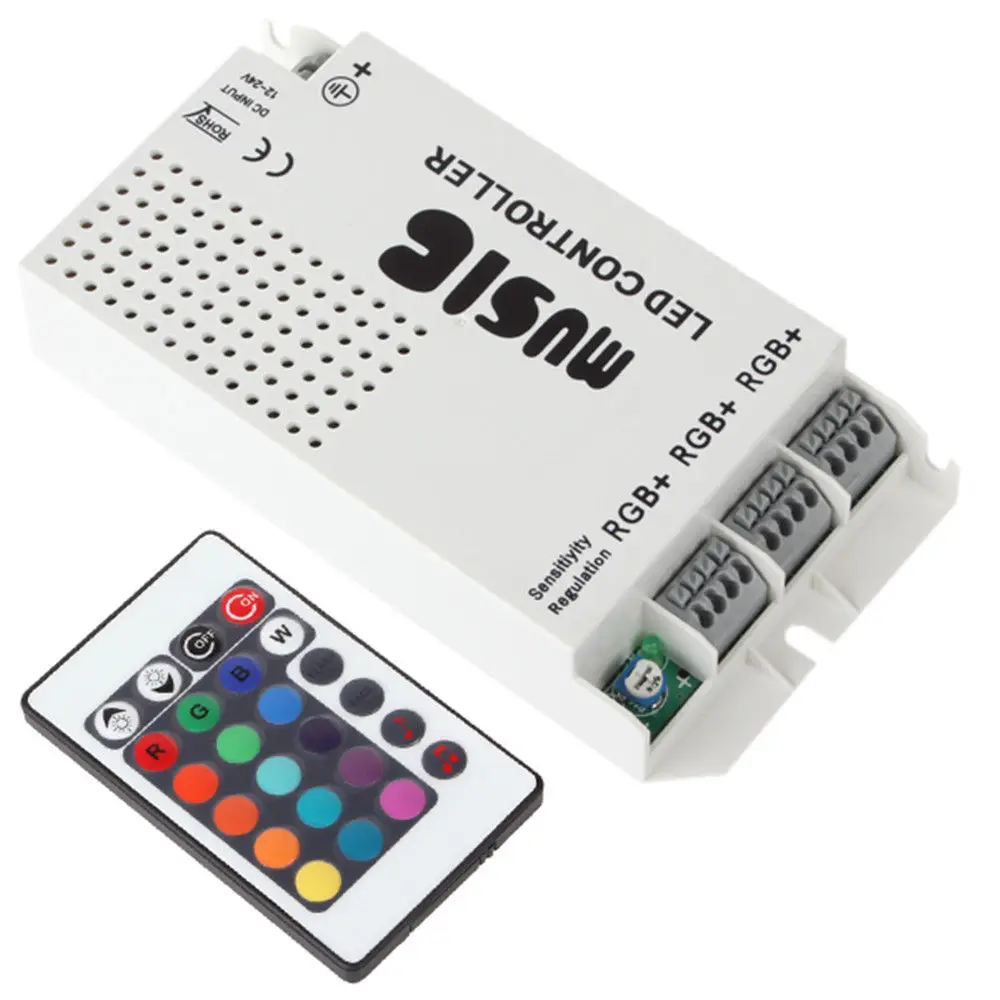 3Key 8Key 24Key 44 Key Music WiFi IR RF Remote Double Lines Controller untuk 3528 5050 RGB Led Strips
