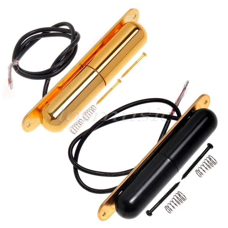 

2Pcs Gold&Black Vintage Lipstick Tube Pickup For Electric Guitar