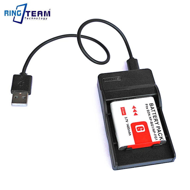 

NP-FG1 NP FG1 / BG1 аккумулятор и зарядное устройство USB (2-в-1) для камер Sony и видеокамер DSC W230 W270 W290 W300 W30 W35 W50 W55 W70