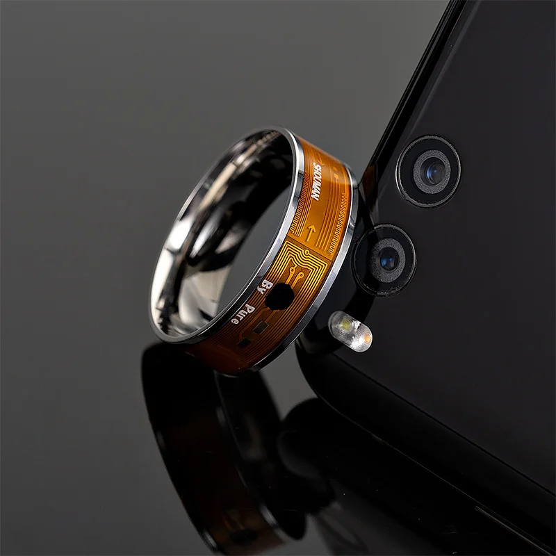 Multifunctional Unisex Stainless Steel NFC Smart Chip Ring Intelligent Ring Couple Finger Digital Rings Jewelry Accessories