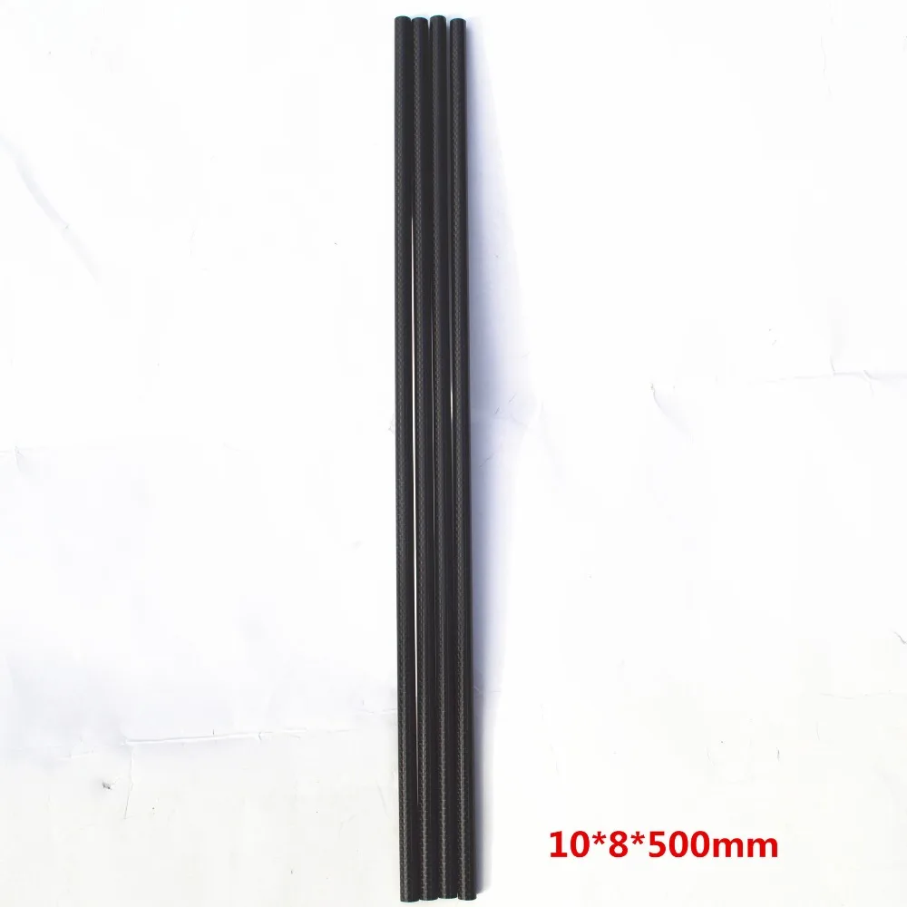 4 Pcs/Lot Carbon Fiber Tube 3K Twill 10mm*8mm Diameter 330mm Long matt Sports Entertainment carbon parts