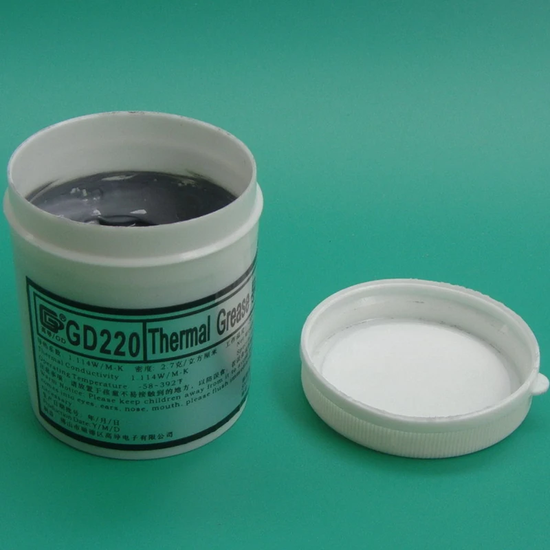 GD Brand Thermal Conductive Grease Paste Silicone Compound GD220 Heatsink Plaster Net Weight 150 Grams Gray For CPU Cooler CN150