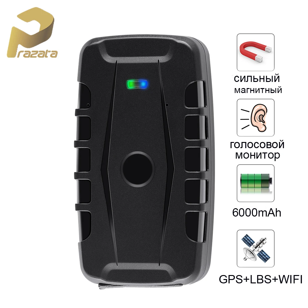 

Prazata GPS Tracker Car 2G Vehicle Tracker Auto Waterproof IP67 Magnet Voice Monitor GPS Locator Drop Alarm LK209E Free Web APP