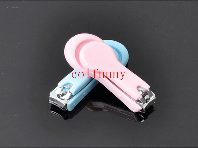 100pcs/lot Safety Stainless Steel Nail Clipper Pink Nail Nippers Professional Manicure Finger Cuticle Nail Cutter