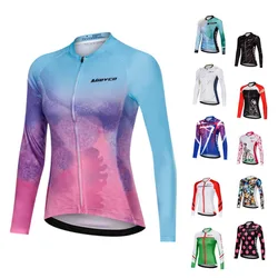 MIEYCO-Cycling Jersey for Women, Quick Dry Bike Clothes, Full Sleeve, Cycle Shirt Wear, Spring, Autumn, 2024