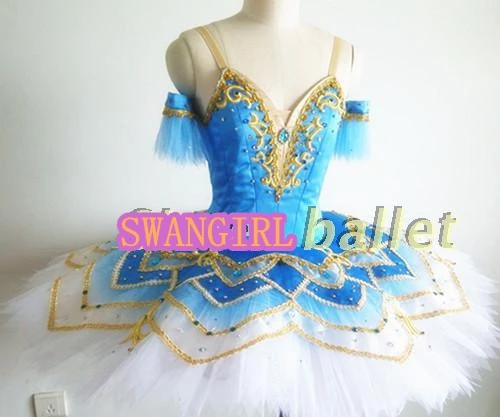 Deluxe pirate ballet tutu professional adult blue bird ballet tutu performance ballet costumes SB0054