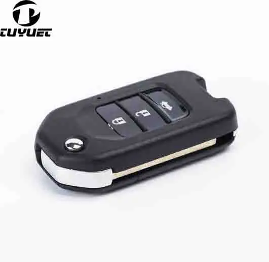 3 Buttons Modified Flip Remote Key Shell Car Key Blanks Case For Honda FIT XRV VEZEL CITY JAZZ