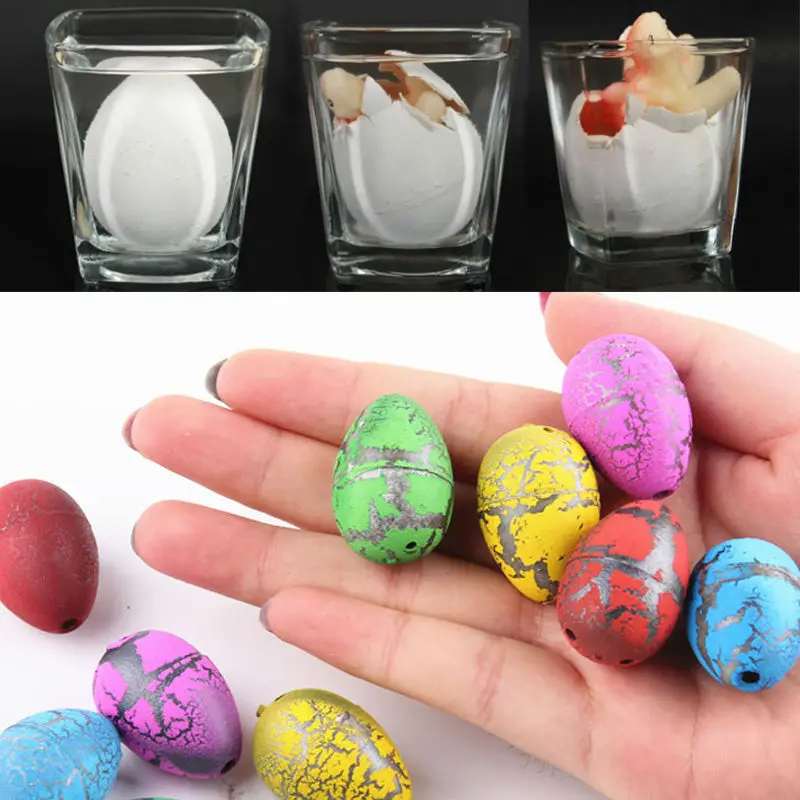 6PCS/lot Novelty Water Hatching Inflation Dinosaur Eggs Toys Surprise Eggs Educational Toys Interesting Gift Practical Jokes Egg