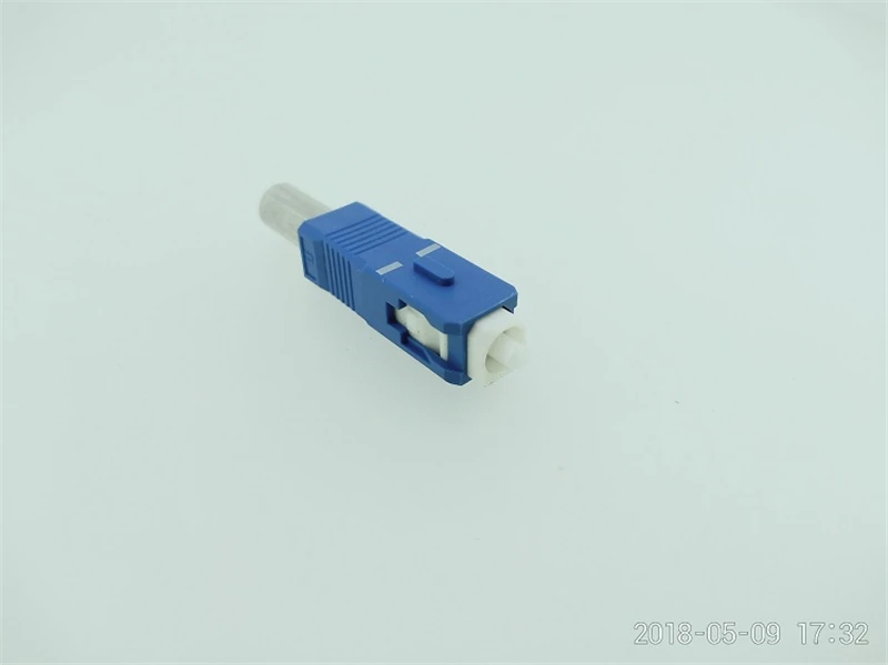 blue module Part for SC bare fiber optic adapter for SC UPC bare optical fibre ftth coupler testing free shipping ELINK 10pcs