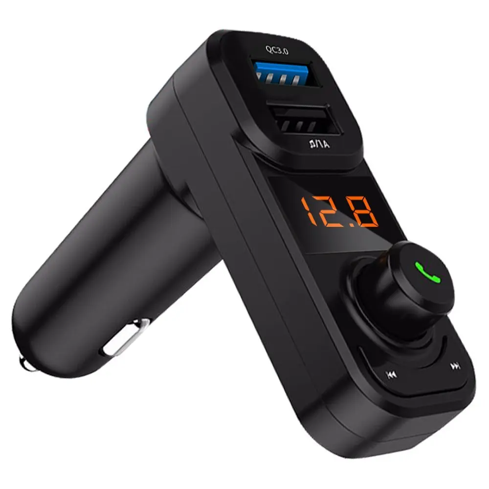 

Qc 3.0 car Bluetooth Hands Free MP3 Player/Phone to Radio FM Transmitter BT53Q