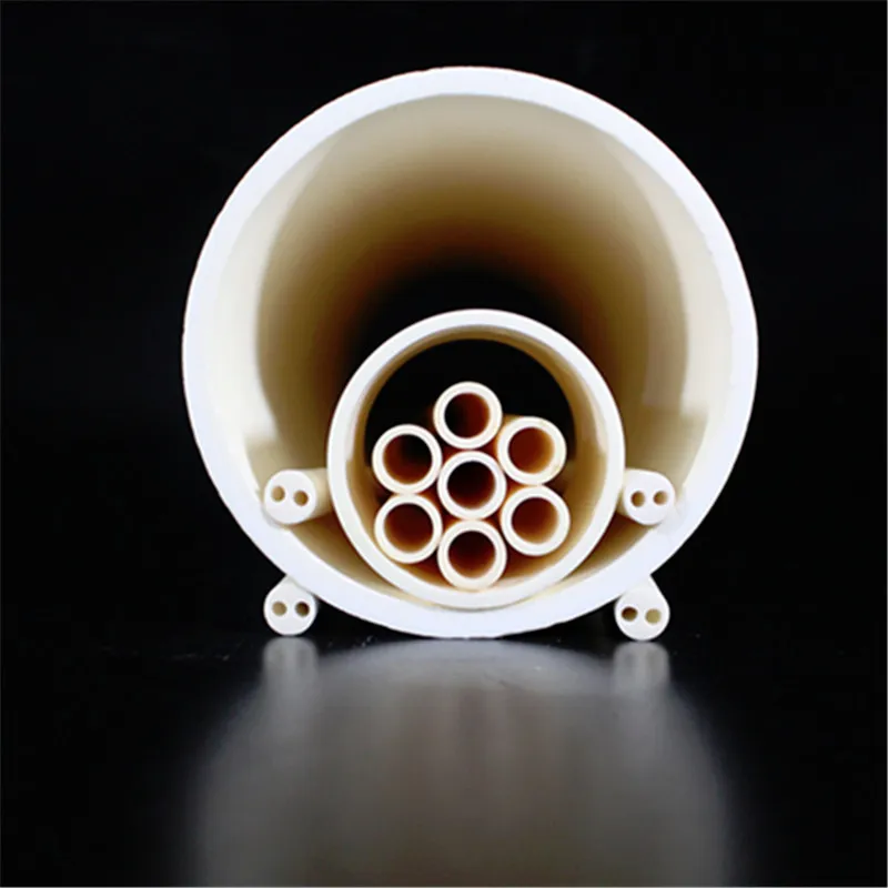 99.5% alumina ceramic tube all specifications / OD20*1000corundum tube / high temperature ceramic tube / insulating ceramic tube