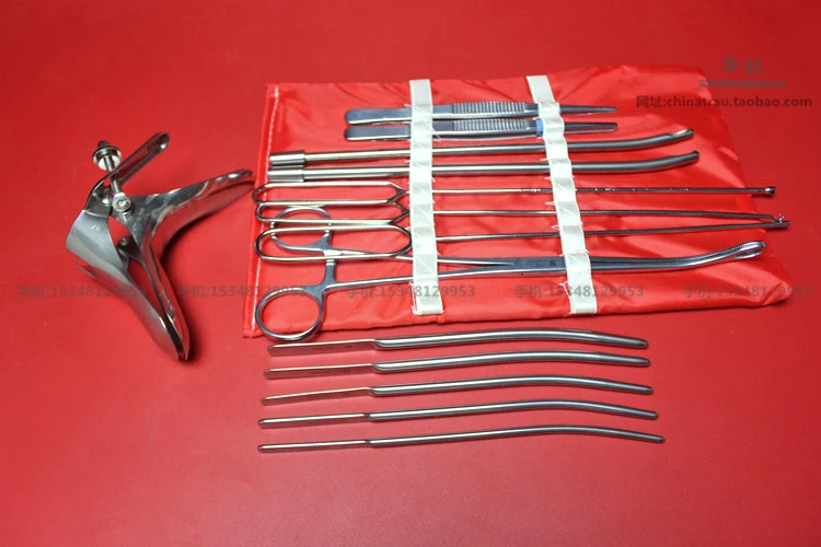 Medical gynaecology instruments SUS 304 stainless still full set place and extraction intrauterine ring surgical tools Extractor