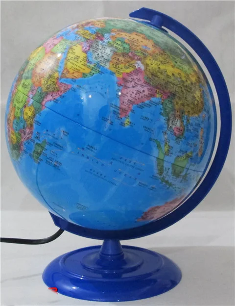 

Plastic Dia 20cm Hd Ocean Blue In Both English And Chinese Version Led Light Terrestrial Globe Student Furnishing Articles 2021