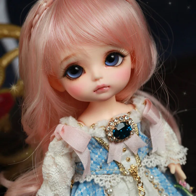 

1/8 шарнирная кукла BJD/SD, модная Милая желтая Веселая кукла с глазами для маленькой девочки, подарок на день рождения, бесплатная доставка