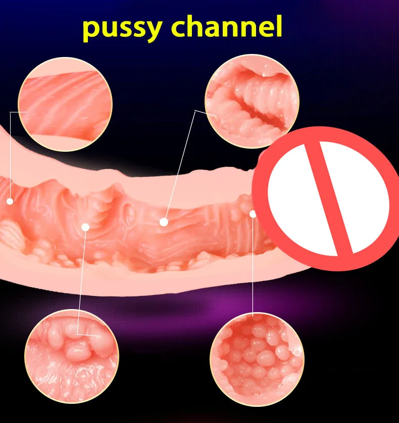 Super Realistic Soft Hollow Dildo Vagina Pocket Pussy Penis Sleeve Cock Extender Gay Masturbator Unisex Sex Toy For Men Women